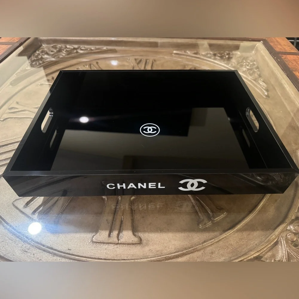 Authentic CHANEL Black and White Jewelry Organizer - Picture 2 of 4